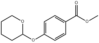 Benzoic acid, 4-[(tetrahydro-2H-pyran-2-yl)oxy]-, methyl ester Struktur