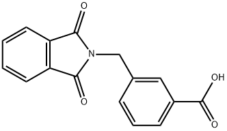 3-((1,3-二氧异吲哚-2-基)甲基)苯甲酸, 106352-01-6, 结构式