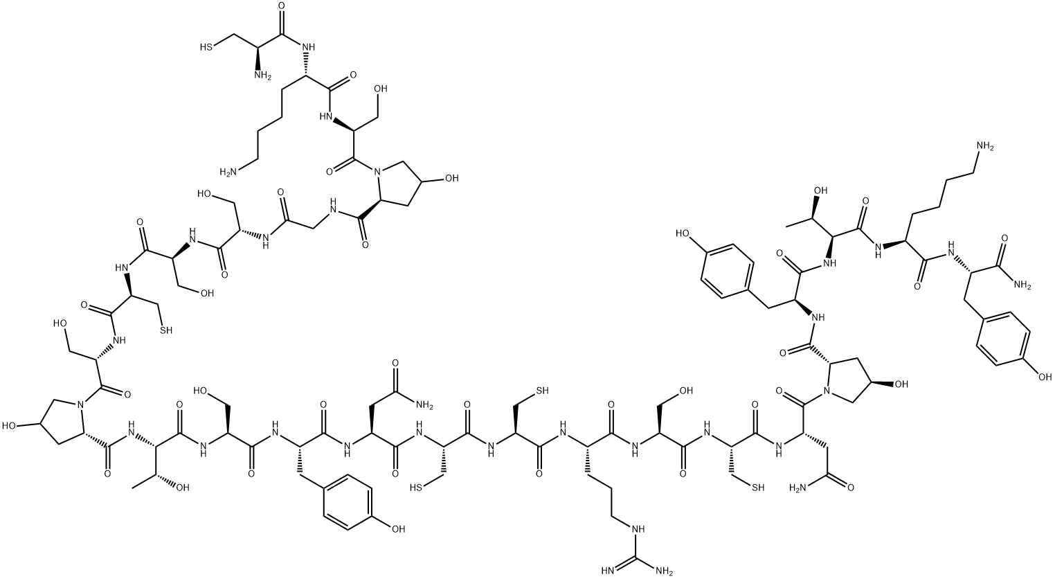 Ω-芋螺毒素,106375-28-4,结构式