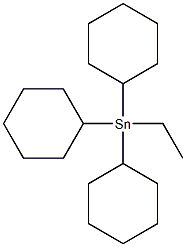 ETHYLTRICYCLOHEXYLTIN Structure