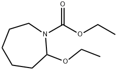 1H-Azepine-1-carboxylicacid,2-ethoxyhexahydro-,ethylester(9CI) 化学構造式