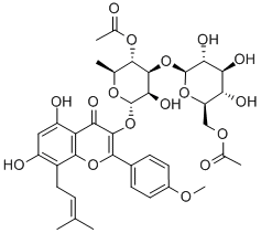 コリアエピメドシドA 化学構造式