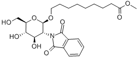 8-METHOXYCARBONYLOCTYL-2-DEOXY-2-PHTHALIMIDO-B-D-GLUCOPYRANOSIDE|9-[[2-脱氧-2-(1,3-二氢-1,3-二氧代-2H-异吲哚-2-基)-BETA-D-吡喃葡萄糖基]氧基]壬酸甲酯