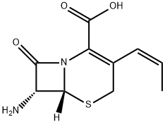 7-AMINO-3-[(Z)-PROP-1-ENYL]-3-CEPHEM-4-CARBOXYLIC ACID Structure