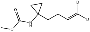 Carbamic  acid,  [1-(3-butenyl-4,4-d2)cyclopropyl]-,  methyl  ester  (9CI) Struktur
