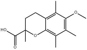 6-METHOXY-2,5,7,8-TETRAMETHYL-CHROMAN-2-CARBOXYLIC ACID Structure