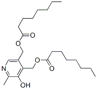 吡哆素二辛酸酯, 106483-04-9, 结构式