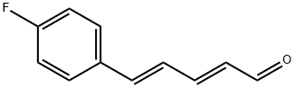 (2E,4E)-5-(4-フルオロフェニル)ペンタ-2,4-ジエナール 化学構造式