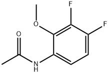 N-(3,4-ジフルオロ-2-メトキシフェニル)アセトアミド 化学構造式