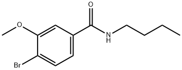 4-ブロモ-N-ブチル-3-メトキシベンズアミド 化学構造式