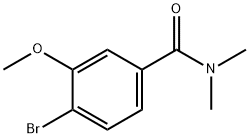 4-ブロモ-3-メトキシ-N,N-ジメチルベンズアミド 化学構造式