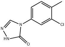 4-(3-クロロ-4-メチルフェニル)-1H-1,2,4-トリアゾール-5(4H)-オン 化学構造式