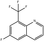 6-フルオロ-8-(トリフルオロメチル)キノリン 化学構造式