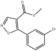 Methyl 5-(3-chlorophenyl)isoxazole-4-carboxylate Struktur