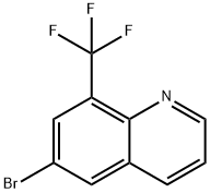 6-ブロモ-8-(トリフルオロメチル)キノリン 化学構造式