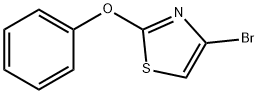 4-ブロモ-2-フェノキシチアゾール 化学構造式
