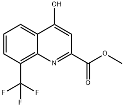 Methyl 4-hydroxy-8-(trifluoromethyl)quinoline-2-carboxylate Struktur
