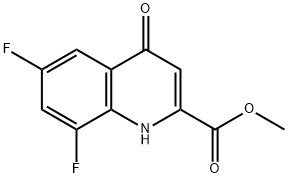 METHYL 6,8-DIFLUORO-4-OXO-1,4-DIHYDROQUINOLINE-2-CARBOXYLATE, 1065074-53-4, 结构式
