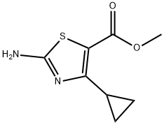 METHYL 2-AMINO-4-CYCLOPROPYLTHIAZOLE-5-CARBOXYLATE, 1065074-61-4, 结构式