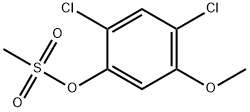 メタンスルホン酸2,4-ジクロロ-5-メトキシフェニル 化学構造式