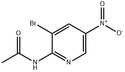 N-(3-Bromo-5-nitropyridin-2-yl)acetamide 化学構造式