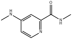N-メチル-4-(メチルアミノ)ピコリンアミド 化学構造式