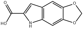 5,6-METHYLENEDIOXYINDOLE-3-CARBOXYLIC ACID Structure