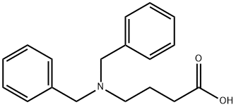 4-(二苄基氨基)丁酸, 106518-44-9, 结构式