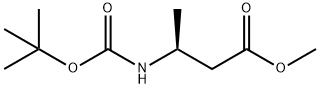 S)-3-BOC-氨基丁酸甲酯, 106539-14-4, 结构式