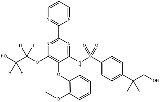 Hydroxy Bosentan-d4 Structure