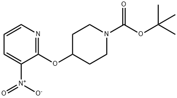 Tert-Butyl 4-(3-nitropyridin-2-yloxy)piperidine-1-carboxylate Structure
