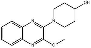 1-(3-甲氧基-2-喹喔啉基)-4-哌啶醇, 1065484-15-2, 结构式