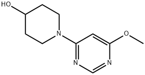 1-(6-Methoxy-pyriMidin-4-yl)-piperidin-4-ol, 98+% C10H15N3O2, MW: 209.25|1-(6-甲氧基-4-嘧啶基)-4-哌啶醇