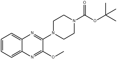 4-(3-Methoxy-quinoxalin-2-yl)-piperazine-1-carboxylic acid tert-butyl ester, 98+% C18H24N4O3, MW: 344.42 Structure