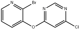 4-[(2-溴-3-吡啶基)氧基]-6-氯嘧啶 结构式