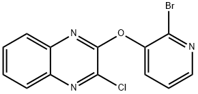 2-(2-BroMo-pyridin-3-yloxy)-3-chloro-quinoxaline, 98+% C13H7BrClN3O, MW: 336.58
