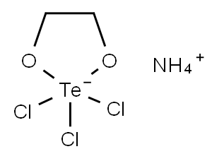 AMMONIUM TRICHLORO[1,2-ETHANEDIOLATO-O,O']-TELLURATE Struktur