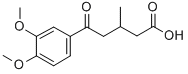 5-(3,4-二甲氧基苯基)-3-甲基-5-氧代戊酸,106591-88-2,结构式