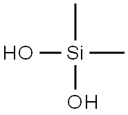 二甲基硅烷二醇, 1066-42-8, 结构式