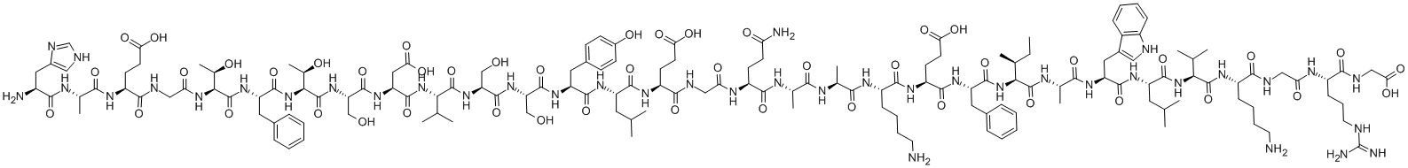 グルカゴン様ペプチド 1 (7-37) 化学構造式