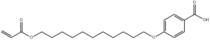 4-(11-ACRYLOYLOXYUNDECYLOXY)BENZOIC ACID,106620-90-0,结构式