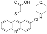 ((2-Chloro-9-acridinyl)thio)acetic acid compd. with morpholine (1:1) 结构式
