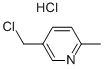 2-Methyl-5-chloromethylpyridine hydrochloride Structure