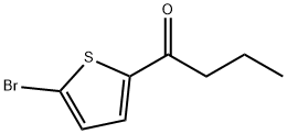 1-(5-ブロモチエン-2-イル)ブタン-1-オン 化学構造式