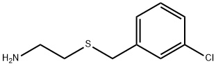 2-[(3-クロロベンジル)チオ]エタンアミン 化学構造式