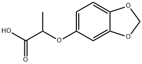2-(1,3-BENZODIOXOL-5-YLOXY)PROPANOIC ACID 化学構造式
