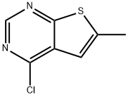 4-クロロ-6-メチルチエノ[2,3-D]ピリミジン 化学構造式