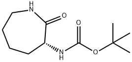 (R)-tert-butyl 2-oxoazepan-3-ylcarbaMate 化学構造式