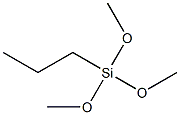 トリメトキシ(プロピル)シラン 化学構造式