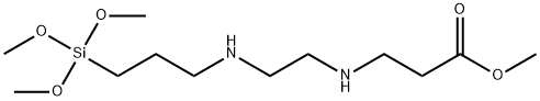 2-甲氧基碳酸基乙基胺基乙基胺基丙基三甲氧基硅烷, 1067-66-9, 结构式
